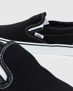 Classic Slip On Sneakers Black/White