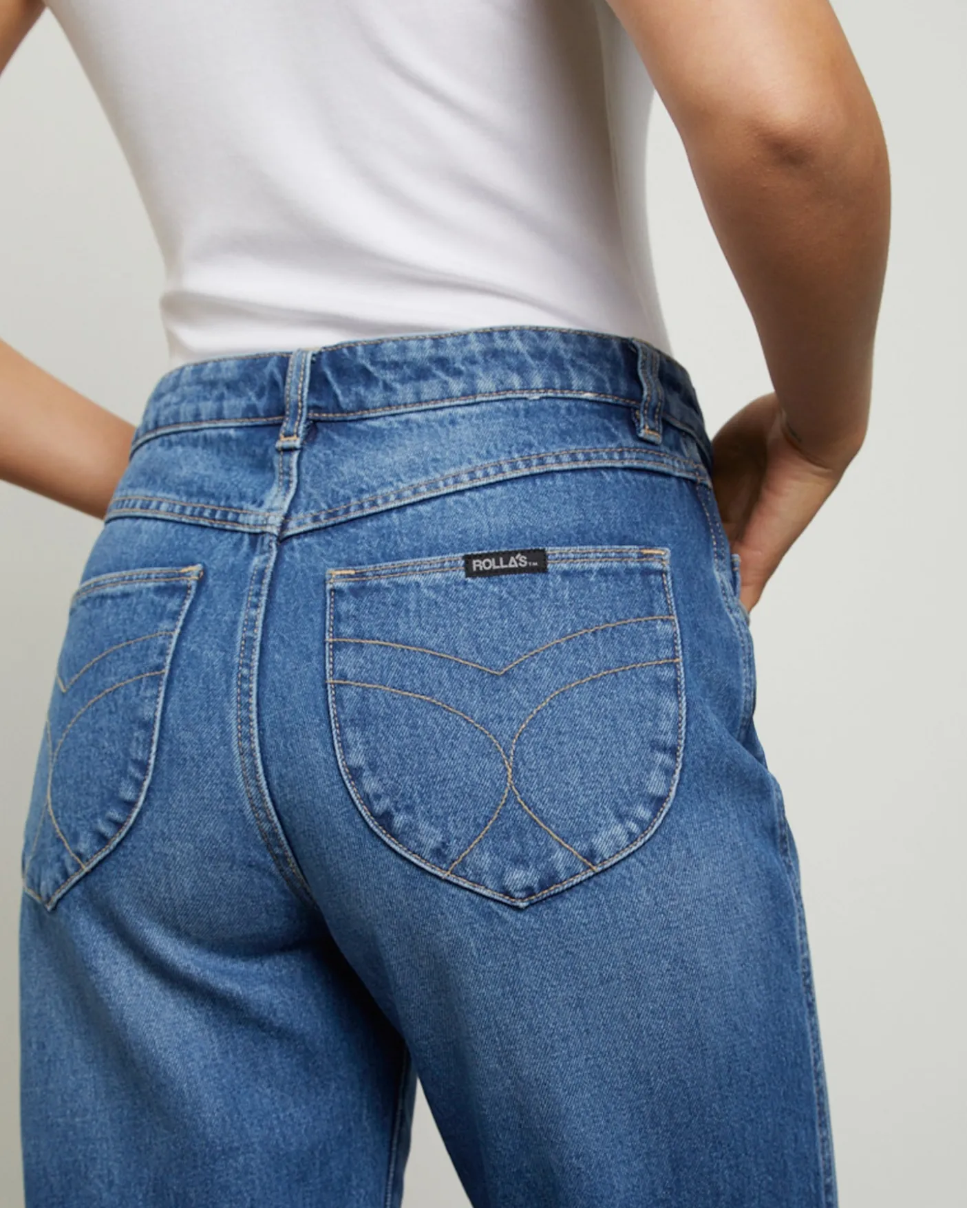 Classic Straight Ankle Denim Jeans Linda
