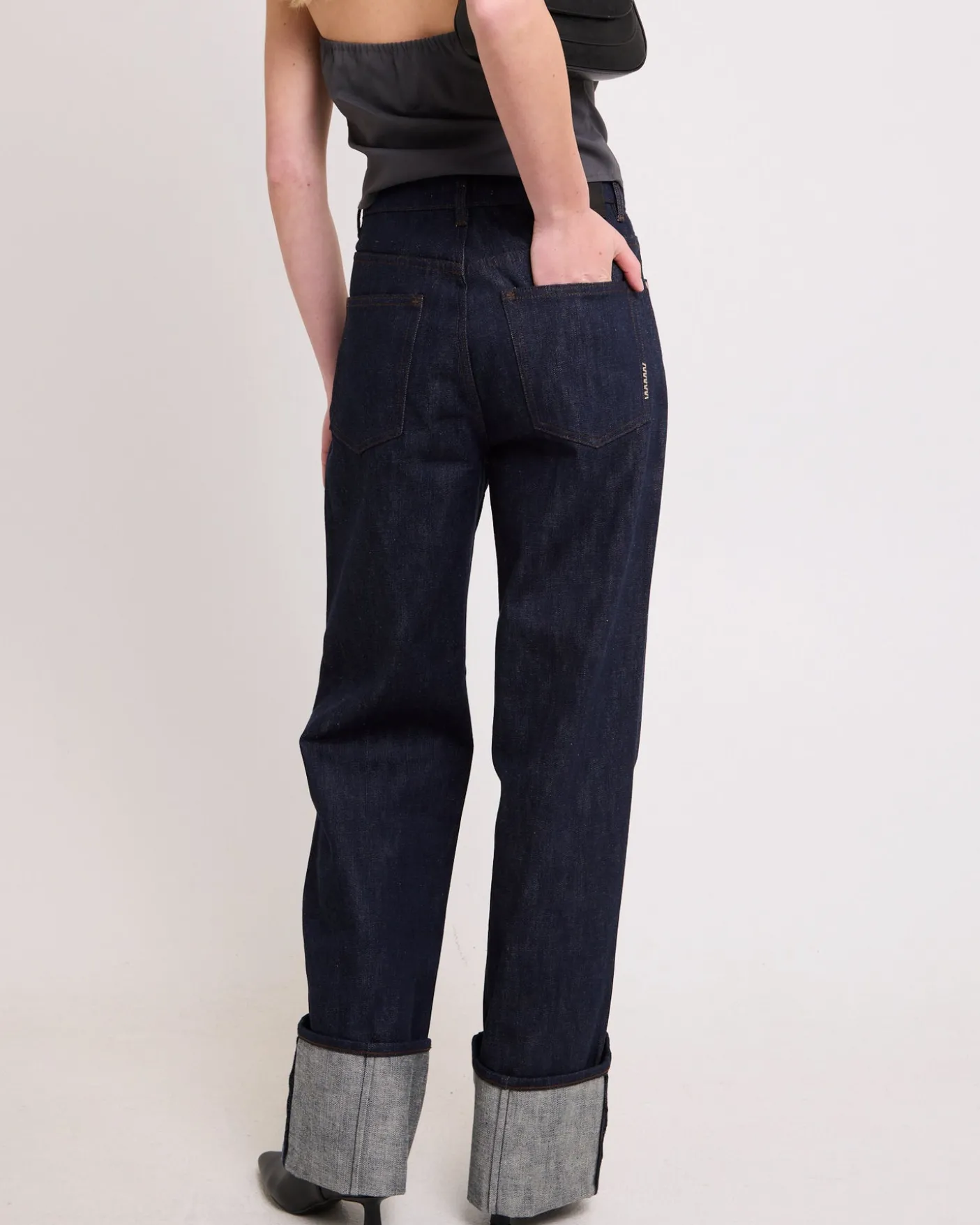 Coco Relaxed Denim Jeans Turn Up
