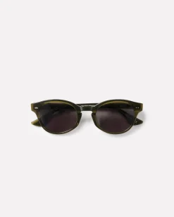 Coil Army Green Polished/Black Sunglasses