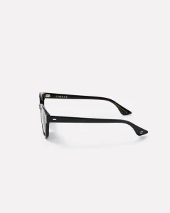 Coil Black Polished/Black Sunglasses