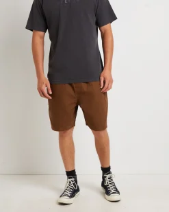 Collage Recycled 18" Swim Shorts in Brown