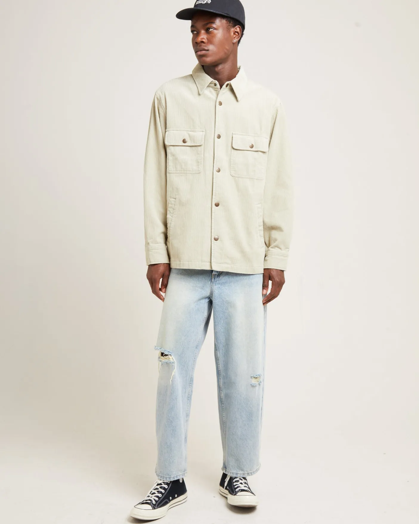 Conditions Cord Long Sleeve Overshirt