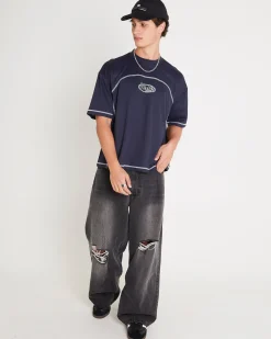 Contrast Sport Crop T-Shirt