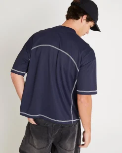 Contrast Sport Crop T-Shirt