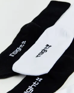 Core Crew Socks 2 Pack White/Black