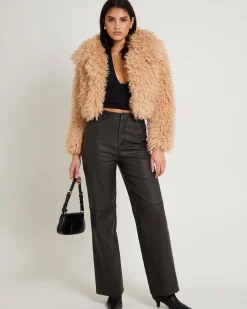 Cornelia Cropped Faux Fur Jacket