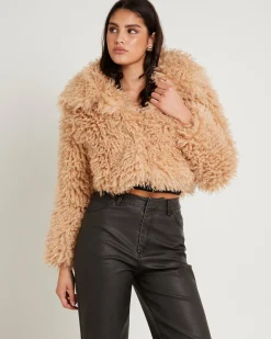 Cornelia Cropped Faux Fur Jacket