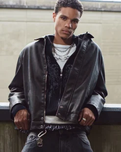 Corp PU Leather Jacket