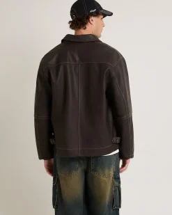 Corp PU Leather Jacket