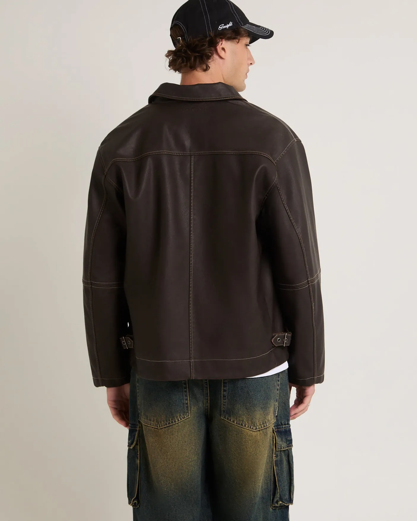 Corp PU Leather Jacket