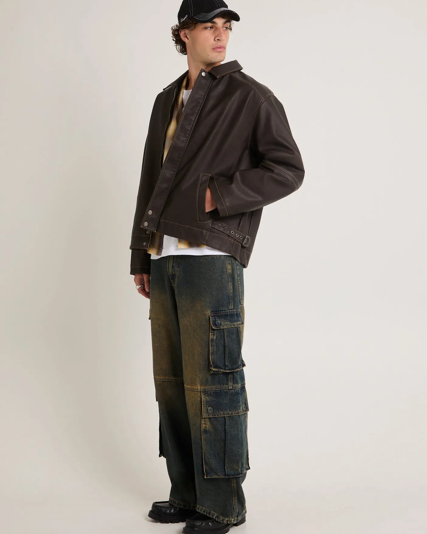 Corp PU Leather Jacket