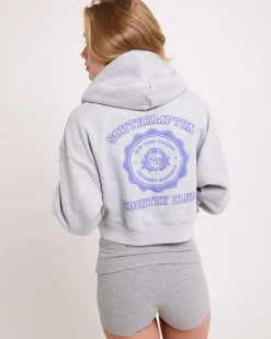 Country Club Cropped Zip Hoodie