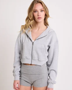 Country Club Cropped Zip Hoodie