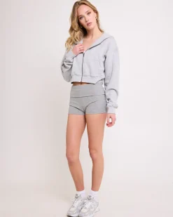 Country Club Cropped Zip Hoodie