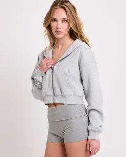 Country Club Cropped Zip Hoodie