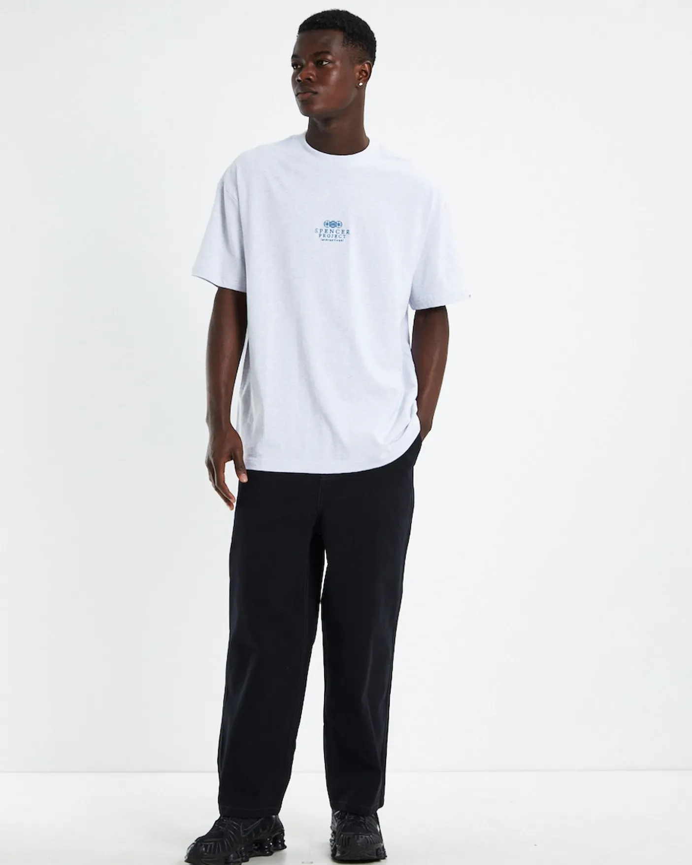 Court Short Sleeve T-Shirt Frost Marle Grey