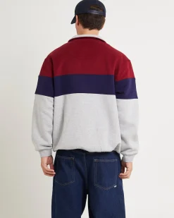 Crest Panel 1/4 Zip Jumper