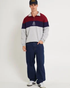 Crest Panel 1/4 Zip Jumper