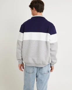 Crest Panel 1/4 Zip Jumper