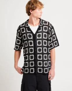 Crochet Short Sleeves Shirt