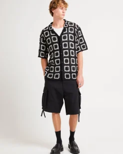 Crochet Short Sleeves Shirt