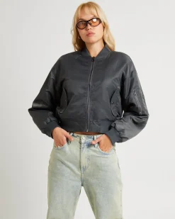 Crop Bomber Jacket