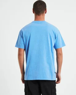 Cube Heavyweight Short Sleeve T-Shirt in Blue