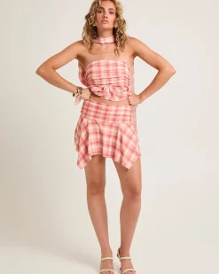 Daphony Chiffon Mini Skirt