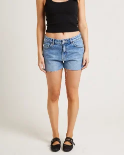 Daria Denim Shorts in Tempo