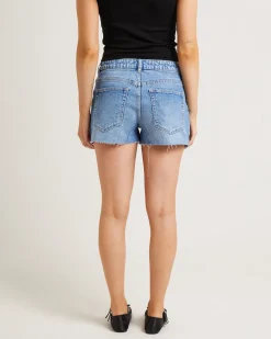 Daria Denim Shorts in Tempo