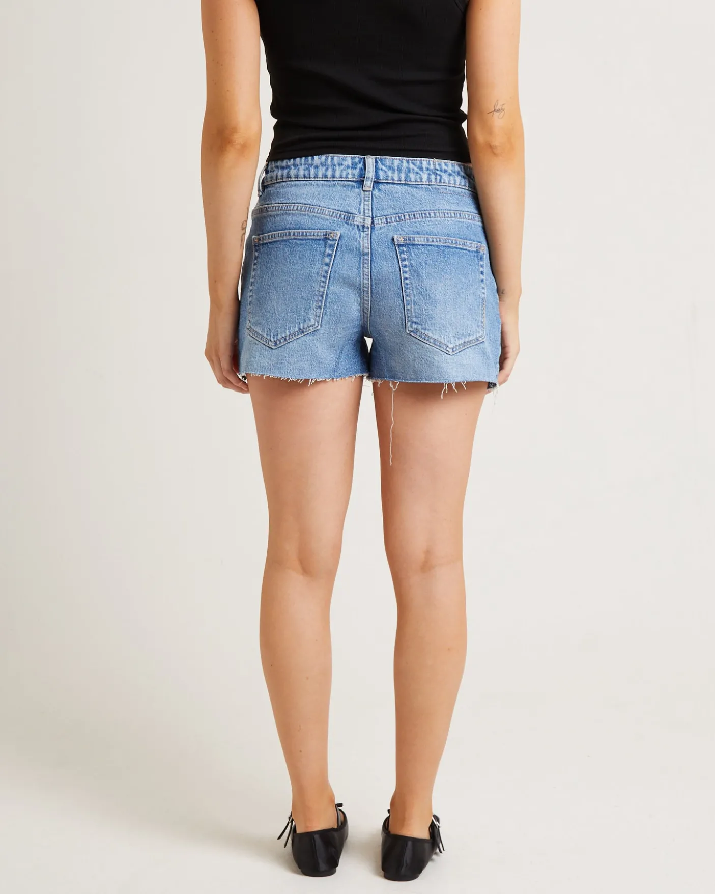 Daria Denim Shorts in Tempo