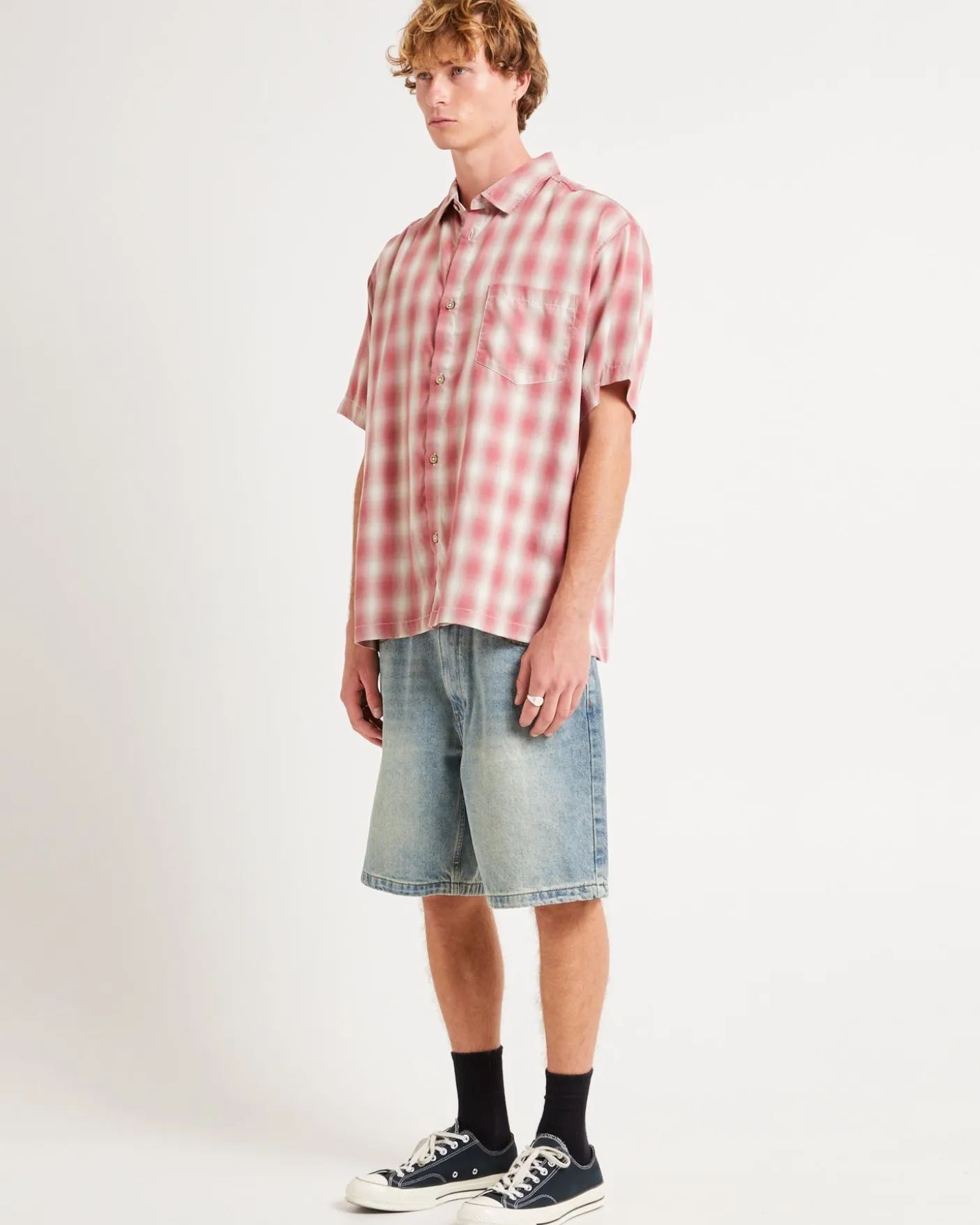 Dazed Ombre Check Short Sleeve Shirt