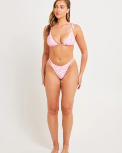 Decorative Twin Strap Bralette Bikini Top