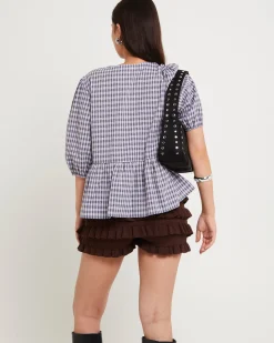 Delmar Check Frill Shirt