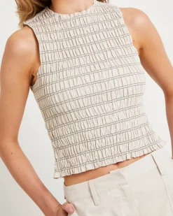 Delmore Shirred Top