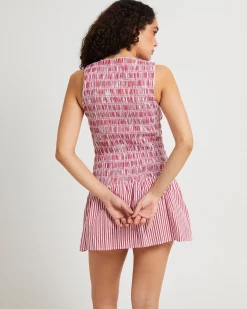 Delmore Shirred Mini Dress