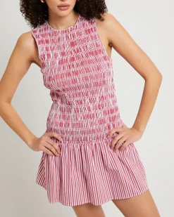 Delmore Shirred Mini Dress