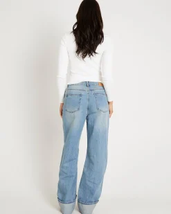 Demi Fold Hem Denim Jeans