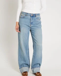 Demi Fold Hem Denim Jeans