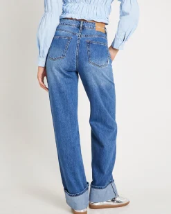 Demi Fold Hem Denim Jeans