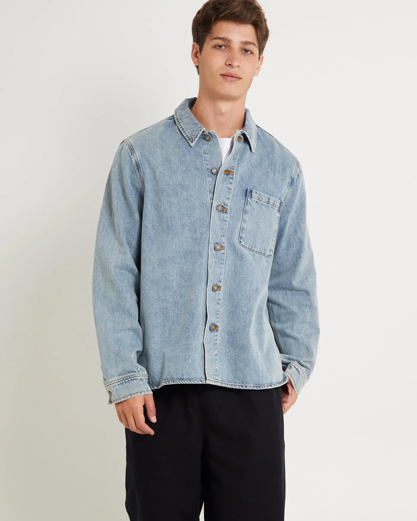 Denim Over Shirt