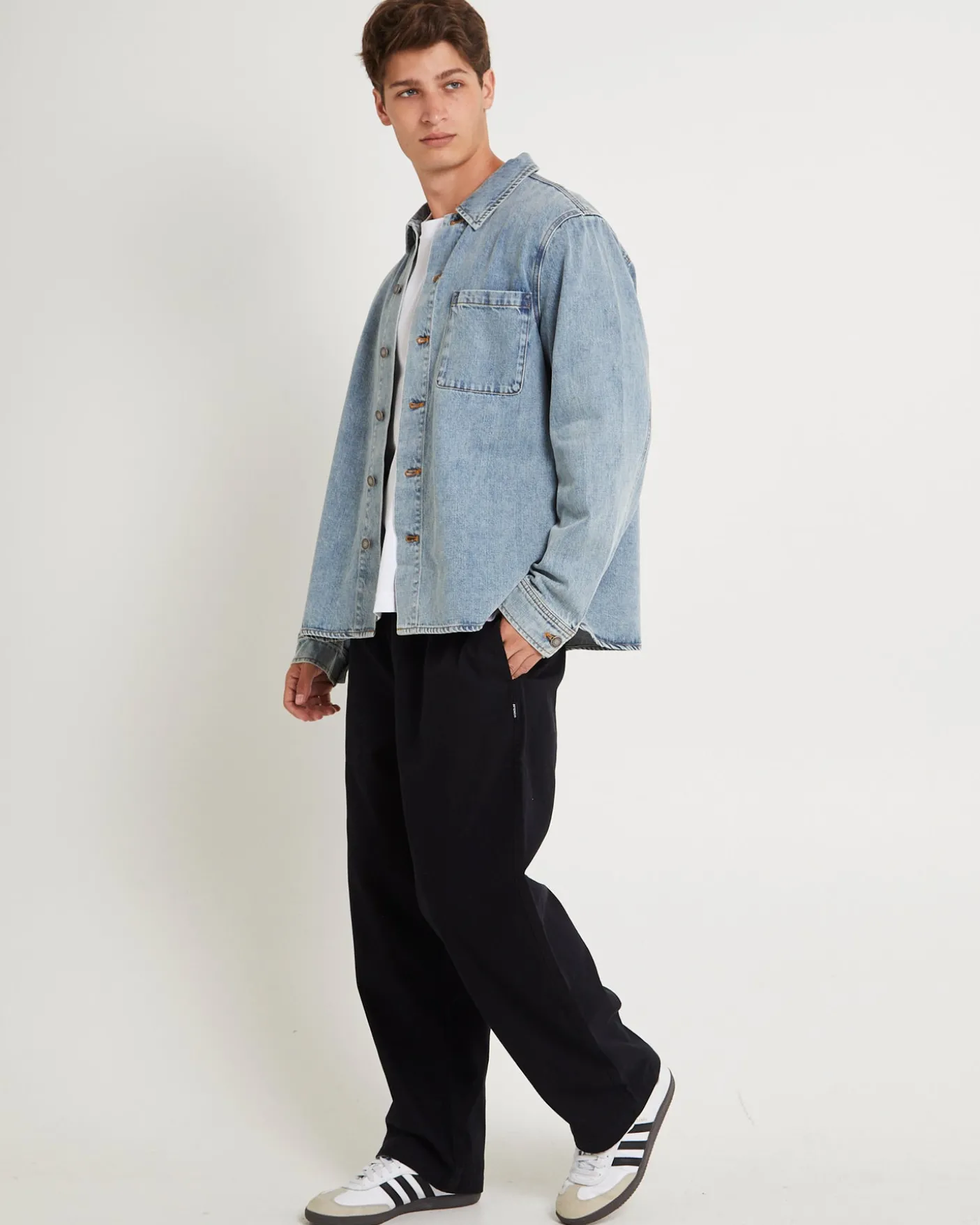 Denim Over Shirt
