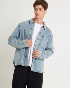 Denim Over Shirt