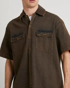 Denim Short Sleeve Shirt