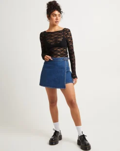 Denim Skort Eco Ruby