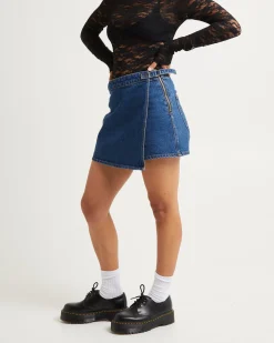 Denim Skort Eco Ruby