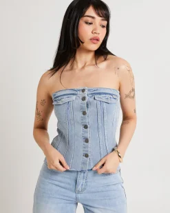 Desire Strapless Bustier Bae Fade
