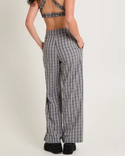 Dion Check Relaxed Belt Pants