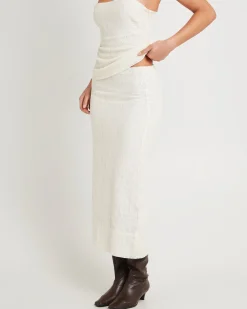 Doiley Lace Midi Skirt